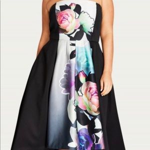 City Chic Water Color Dress